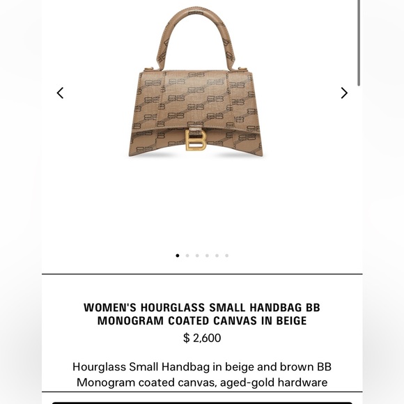 BRAND NEW BALENCIAGA PRINT HOURGLASS BAG - Picture 6 of 7